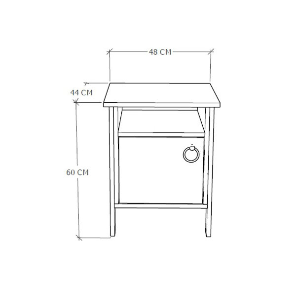 17 Stories Jayiah Manufactured Wood Bedside Table Wayfair.co.uk